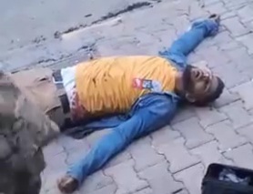 Libyan militia member executed by Syrian mercenary 