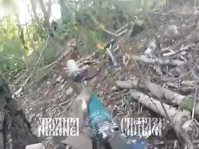 Storming AFU positions & captured them with virtually no effort.