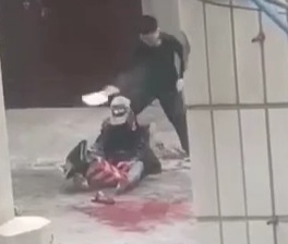 Old Man Butchered by Lunatic Using a Meat Cleaver 