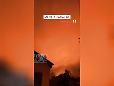 Several Russian cruise missiles hit a target in Krasyliv &Khmelnytskyi