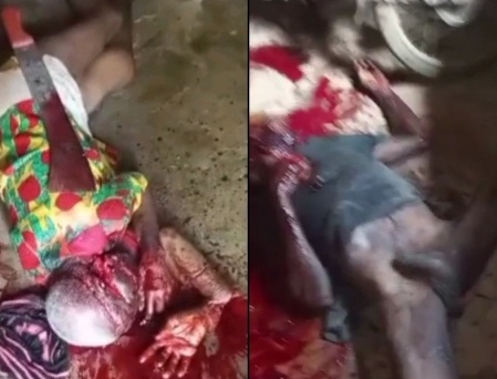 Unfaithful Wife and Her lover Butchered by the Husband 