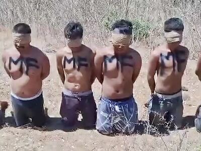 La Chapiza Cartel Members Execute Six New Recruits From La Mayiza In Mexico