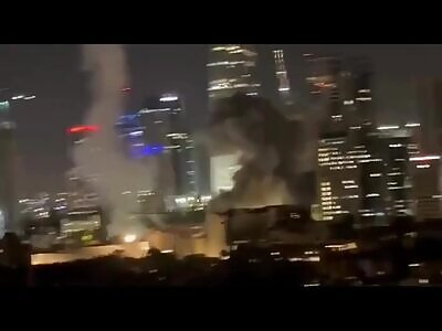 Scenes from the ground in Tel-Aviv.