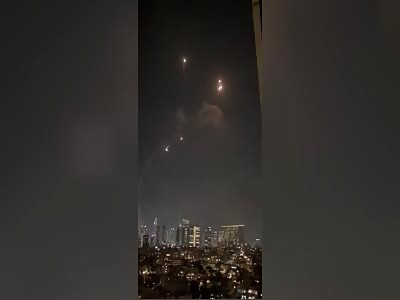 Iranian ballistic missiles directly impact an air defense battery 