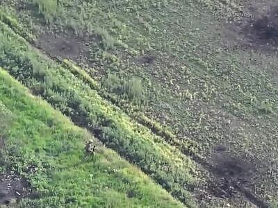 The consequences of flipping the bird at a Ukrainan drone crew.