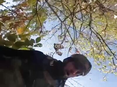 Exact Moment a Soldier Shot by Drone.