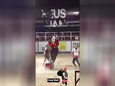 BRUTAL: American Bullfighter TRAMPLED!
