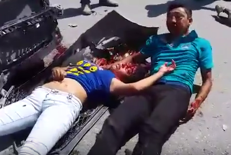 Couple Fucked Up After Head On Collision