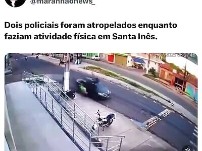 Two police officers were run over while doing physical activity in fro