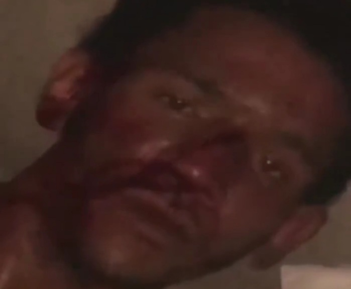 Thief Captured and Punished hard for Stealing.