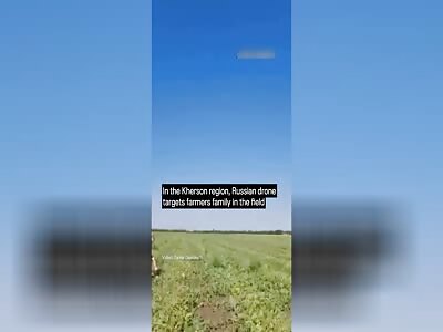 In the Kherson region, Russian drones have attacked farmers in the fie