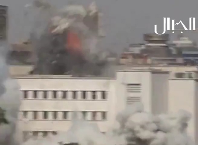 Footage showing a closer angle of today’s strikes by the Israeli Air 