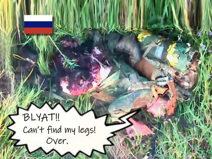 Dammit! Russian Soldier Can't Find His Legs