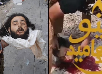 Druzes fighters decapitated head of HTS member 