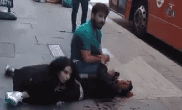 Stabbed man dies in front of GF on the street in London