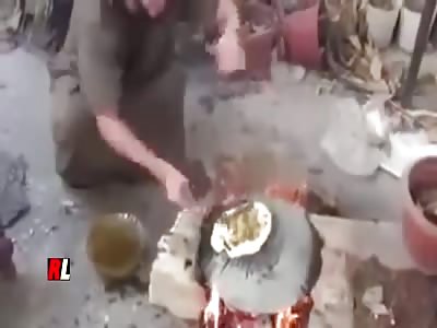 stupid  tries to cook food ......booooom