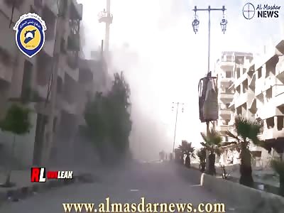 A powerful explosion near the car