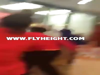 Girl Tries Her Best to Protect Her Boyfriend from Being Jumped but They Got to Him Anyways