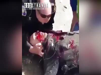 Police Officer Killed In Motorcycle Accident * Graphic*