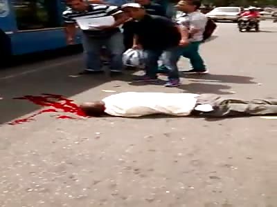 accident In the center of the city of cali colombia