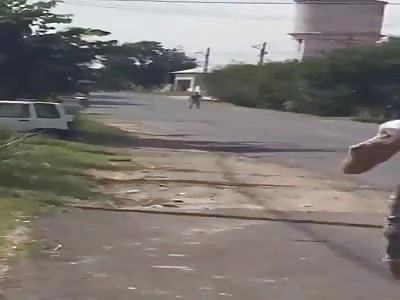 Man jumps in front of car