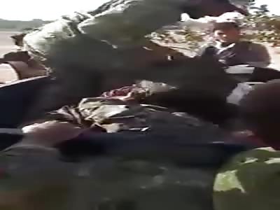 Turkish backed rebels torturing captured SDF fighters in north Aleppo