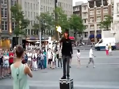 Knife Throwing Trick Gone Wrong