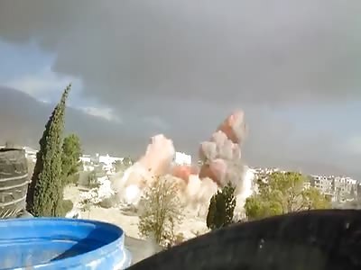 The explosion of the tunnel militants 