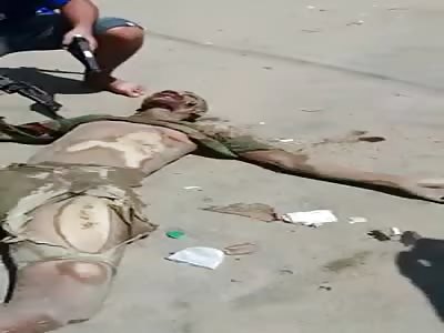 Bandits exhibit a victim of the rival galley