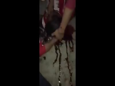 Shocking video show football fan is savagely beaten by rival  