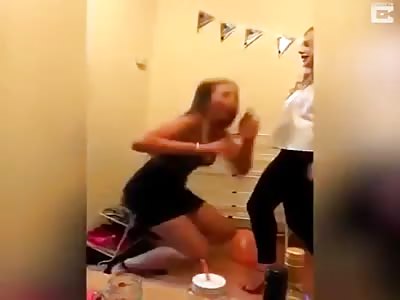 Girl needs stitches in her bum after dropping on a metal pole