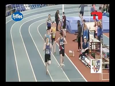 bizarre accident in indoor championships 2017 