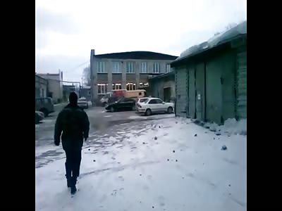 Strong Winds Blow Entire Roof Off Building