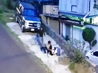 CCTV Captures Woman Foiling Street Robbers