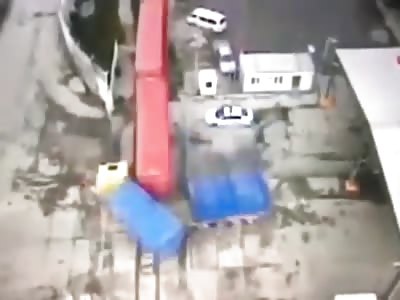 Man Survives Collision With Train And Lorry