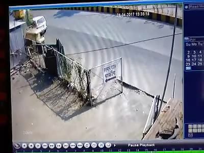 Motorcycle Crash In India