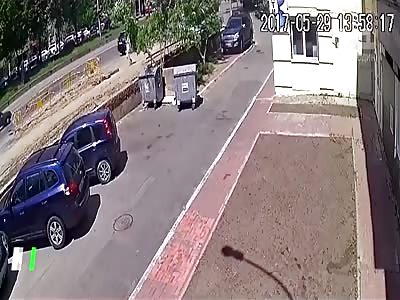 Massive Sewage Pipe Explosion In Kiev, Ukraine