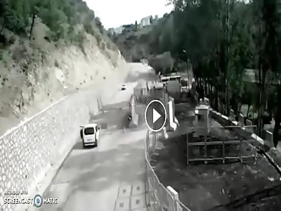 ISIS military contractor blows HIMSELF up at Syrian checkpoint