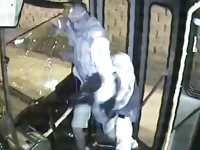 Passenger crashes through window during knife attack on KC bus