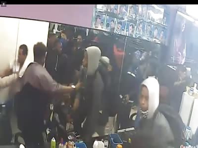 Brawl In A Barber Shop In Melbourne 