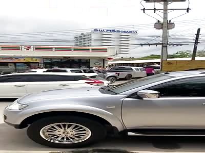 Dramatic Hit and Run in Thailand 