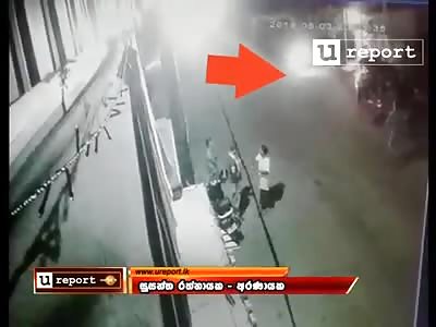 Three wheeler driver was killed and three others were injured near the road