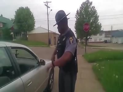 Police dog tears into man's arm so brutally he needs surgery