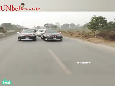 Live accident capture in camera but lucky