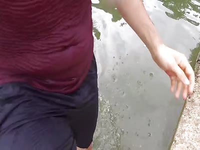 Epic Drone Save Over Water