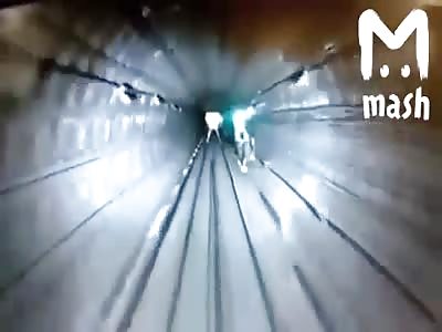 train dash cam capture man suicide