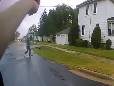 Knife-wielding man shrugs off police beanbag blasts