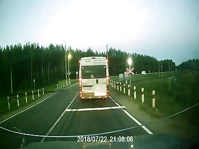 Speeding Driver Loses Control, Hits Van