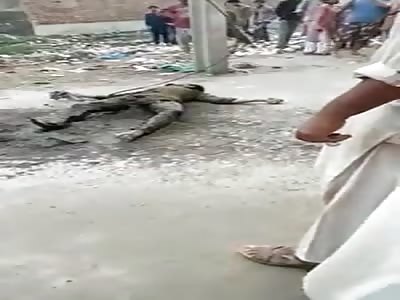 Young man dies electrocuted when s