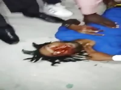 man agonizes after receiving four shots